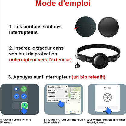 Mode d'emploi du traceur inclus avec le LocaliMinou